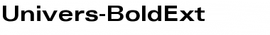 Download Univers-BoldExt Regular Font