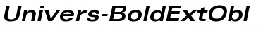 Download Univers-BoldExtObl Regular Font