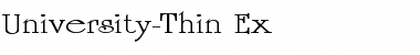 Download University-Thin Ex Regular Font