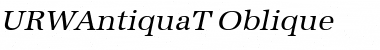 Download URWAntiquaT Oblique Font