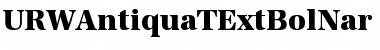 Download URWAntiquaTExtBolNar Regular Font