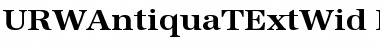 Download URWAntiquaTExtWid Bold Font