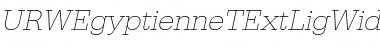 Download URWEgyptienneTExtLigWid Oblique Font