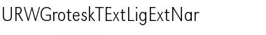 Download URWGroteskTExtLigExtNar Regular Font