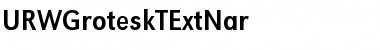 Download URWGroteskTExtNar Regular Font