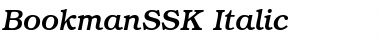 Download BookmanSSK Italic Font
