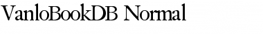 Download VanloBookDB Normal Font