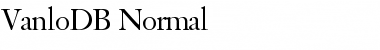 Download VanloDB Normal Font