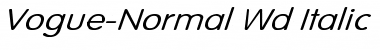Download Vogue-Normal Wd Italic Font