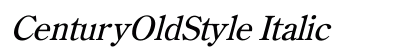 CenturyOldStyle Italic preview