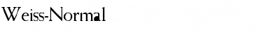 Download Weiss-Normal Font
