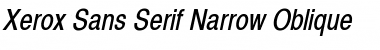 Download Xerox Sans Serif Narrow Oblique Font