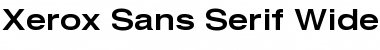 Download Xerox Sans Serif Wide Font