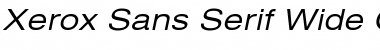 Download Xerox Sans Serif Wide Oblique Font