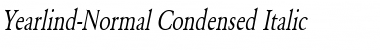 Download Yearlind-Normal Condensed Italic Font