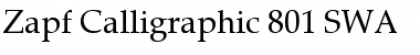 Download Zapf Calligraphic 801 SWA Roman Font
