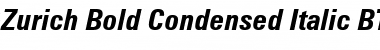 Download Zurich Bold Italic Font