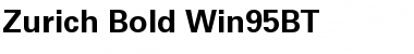 Download Zurich Win95BT Bold Font