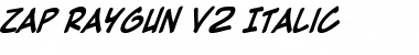 Download Zap Raygun V2.0 Italic Font