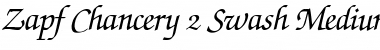 Download Zapf Chancery Swash BQ Italic Font