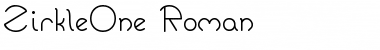 Download ZirkleOne Roman Font