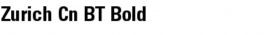 Download Zurich Cn BT Bold Font