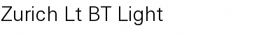 Download Zurich Lt BT Light Font