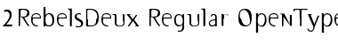 Download 2RebelsDeux Regular Font