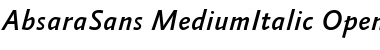 Download AbsaraSans-MediumItalic Font Download AbsaraSans-MediumItalic Font