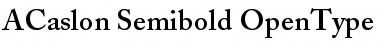 Download Adobe Caslon Semibold Font
