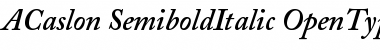 Download Adobe Caslon Semibold Italic Font
