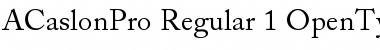Download Adobe Caslon Pro Font