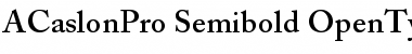 Download Adobe Caslon Pro Semibold Font