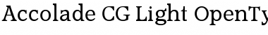 Download Accolade CG Light Font