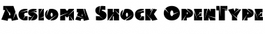 Download Acsioma-Shock Font Download Acsioma-Shock Font