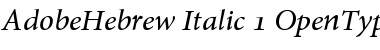 Download Adobe Hebrew Font
