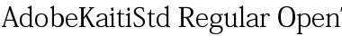 Download Adobe Kaiti Std R Font