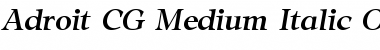 Download Adroit CG Medium Font Download Adroit CG Medium Font