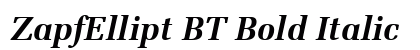ZapfEllipt BT Bold Italic