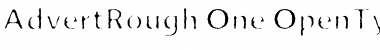 Download Advert Rough One Font Download Advert Rough One Font