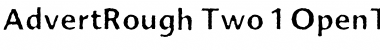 Download AdvertRough Font