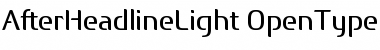 Download After Headline Light Font