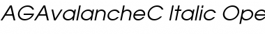 Download AGAvalancheC Italic Font