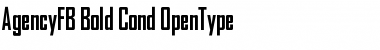 Download AgencyFB Bold Cond Font
