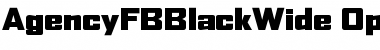Download AgencyFBBlackWide Font Download AgencyFBBlackWide Font