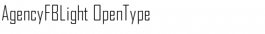 Download AgencyFBLight Font Download AgencyFBLight Font