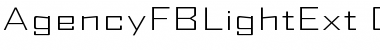 Download AgencyFBLightExt Font Download AgencyFBLightExt Font