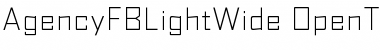 Download AgencyFBLightWide Font Download AgencyFBLightWide Font