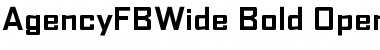 Download AgencyFBWide Font Download AgencyFBWide Font