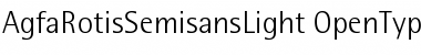 Download AgfaRotisSemisansLight Font